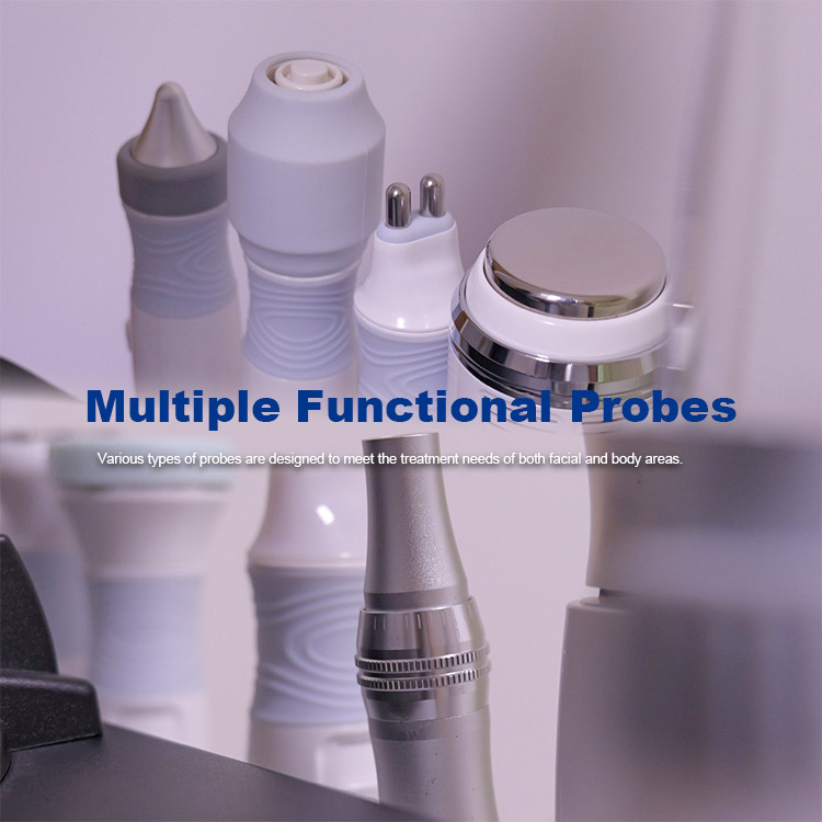 14 in 1 Bubble Hydrodermabrasion Machine close-up of multi-function handpieces