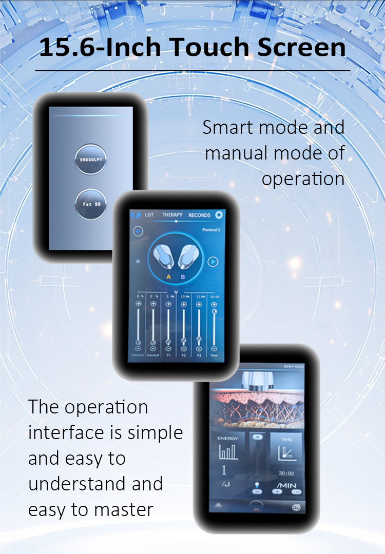 Emslim Neo Professional Body Sculpting Machine (HIFEM + RF) display