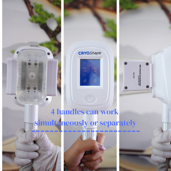 Cryolipolysis Fat Freezing Machine operating handles