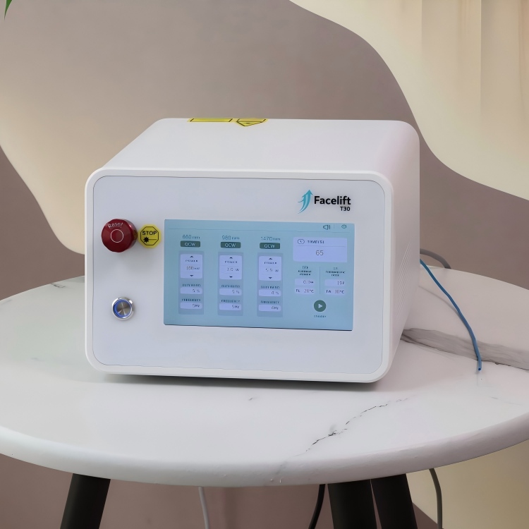 Front view of T30 Endolift laser machine for face lifting
