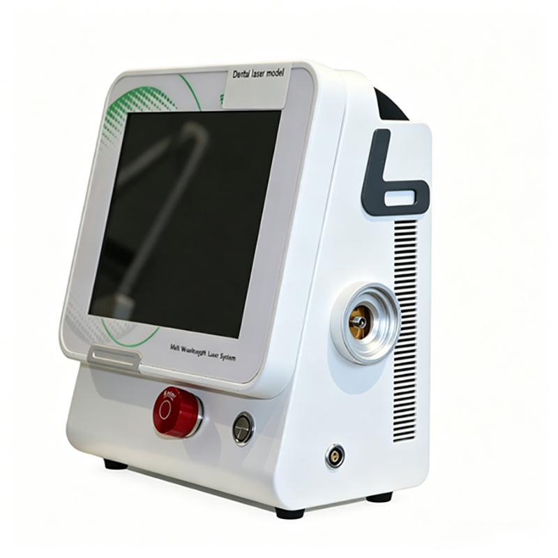 DentLaser X3 triple-wavelength dental laser machine with touchscreen control