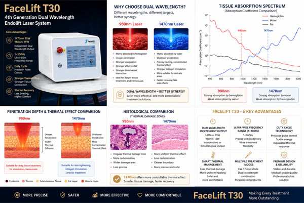 Why 1470nm + 980nm Dual Wavelength Technology Is the Future of Endolift