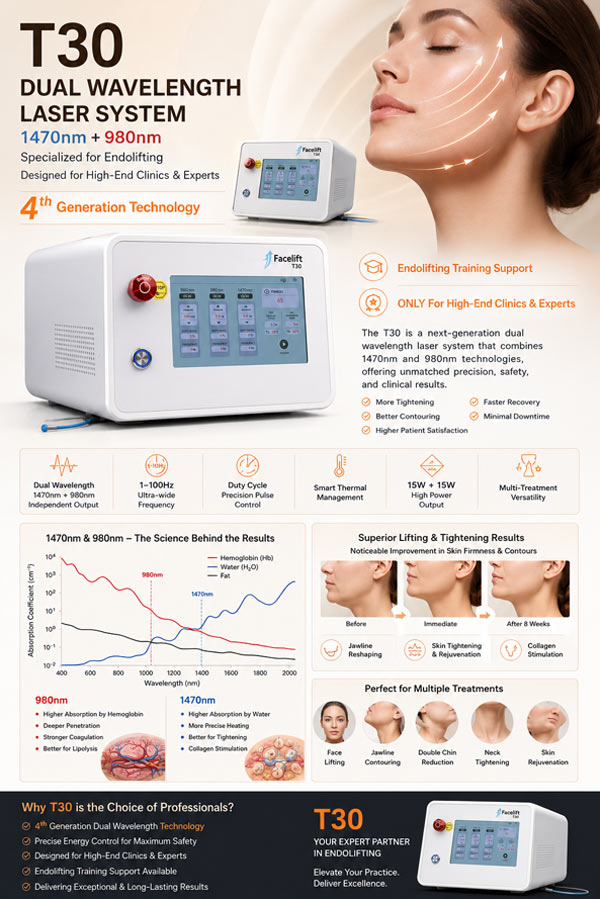 Why 1470nm + 980nm Dual Wavelength Technology Is the Future of Endolift Why 1470nm + 980nm Dual Wavelength Technology Is the Future of Endolift