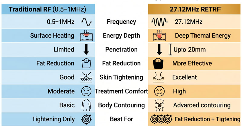 RET RF vs Traditional RF Technology