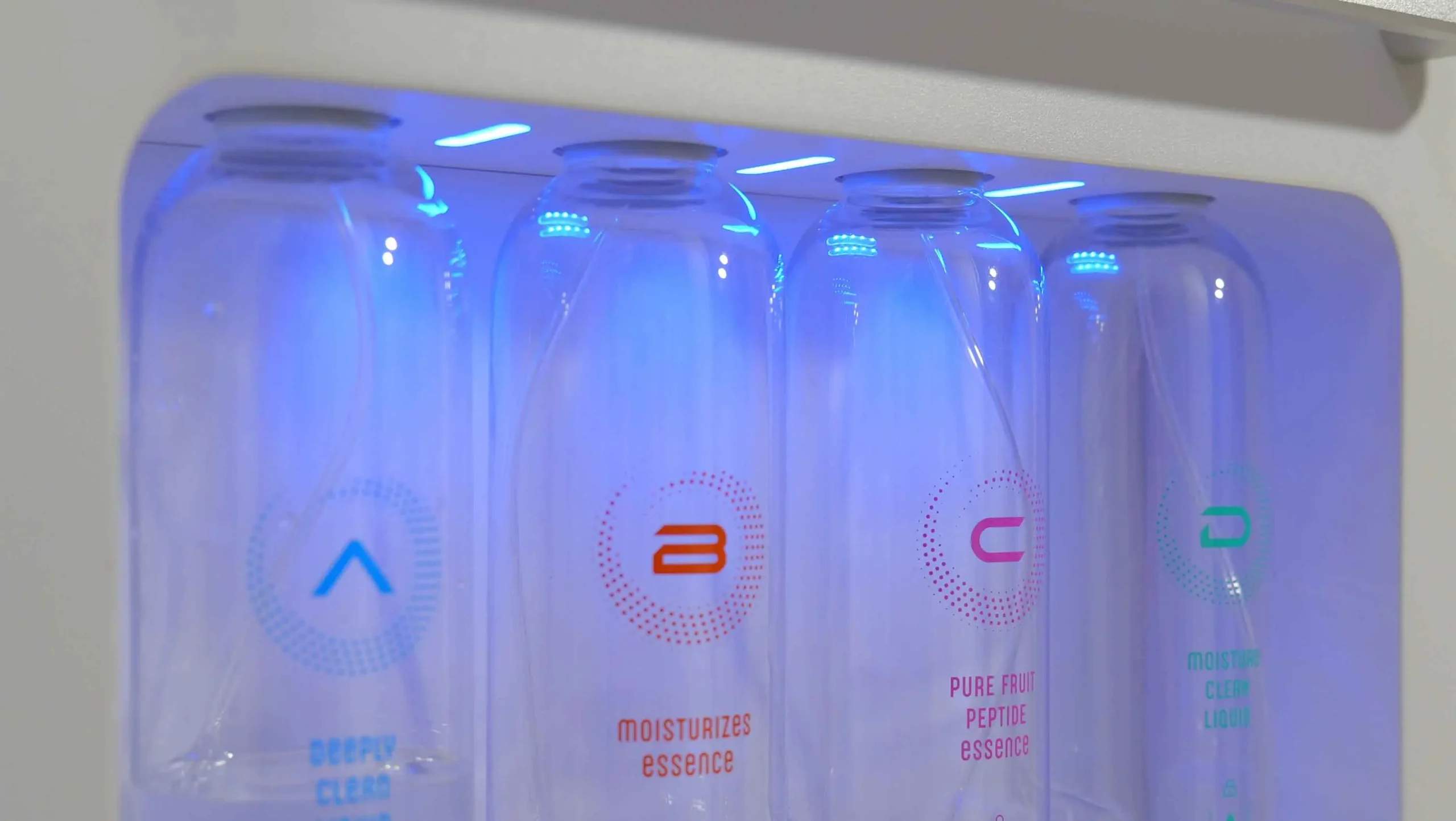 solution bottles of hydrodermabrasion facial machine
