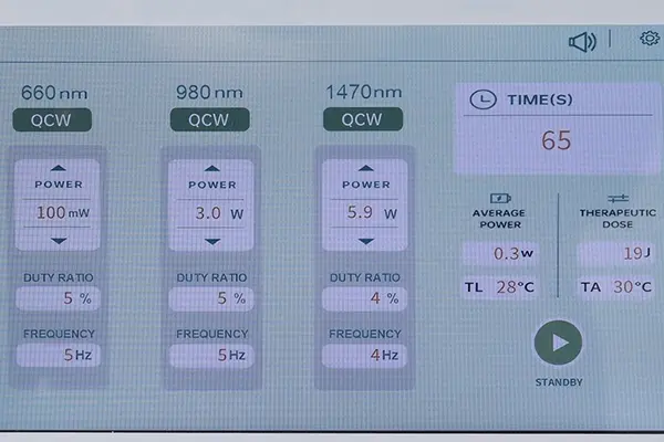 Interface Parameter Settings for 980nm1470nm Diode Laser Machines