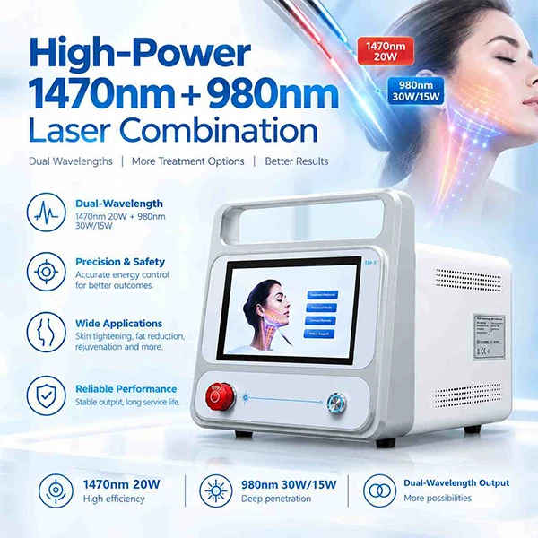 30W high power of the FaceLift T30-X Endolaser machine